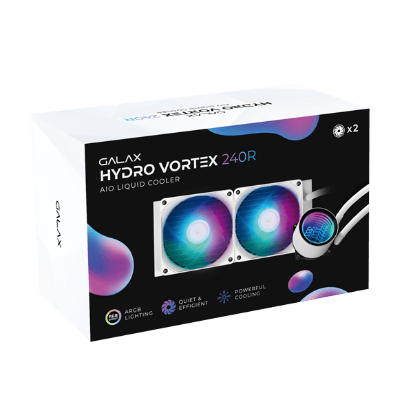 Galax Hydro Vortex 240R ARGB 240mm CPU Liquid Cooler (White)